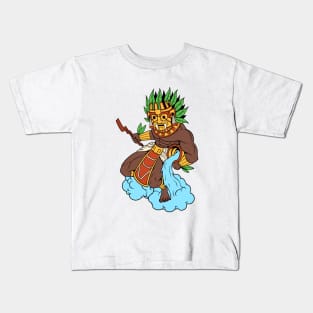 Aztec god of rain and storms - Tlaloc Kids T-Shirt